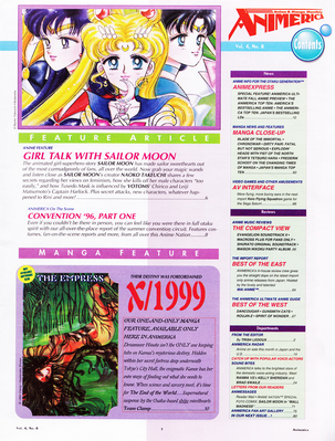 Table of Contents
Animerica
August 1996
